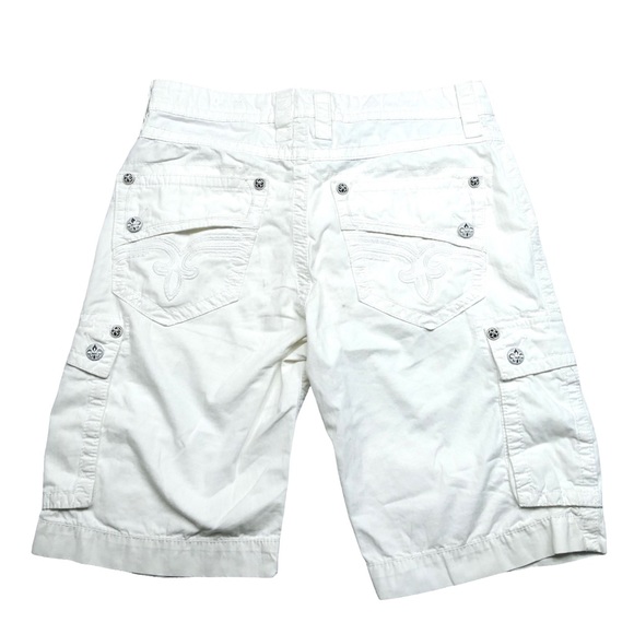 discount outlets sale Rock Revival Shorts Men´s Cargo White Orange